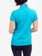 Блакитна футболка-поло з фірмовим логотипом | 6825946 | фото 6