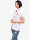 Біла футболка-поло з фірмовим логотипом | 6825957 | фото 4