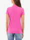 Рожева футболка-поло з написом зі страз | 6825961 | фото 4