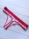 Білі трусики-стрінги з червоним принтом | 6826332 | фото 4