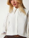 Блуза-сорочка біла з вишивкою | 6826402 | фото 4
