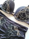 Комплект жіночої білизни з візерунком чорний: бюстгальтер і труси | 6826536 | фото 7