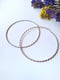 Сережки-кільця великі золотистого кольору (12 см) | 6826571 | фото 4