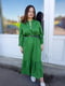 Зелена однотонна сукня А-силуету | 6826604 | фото 3