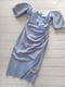 Коктейльна блакитна сукня з відкритими плечима | 6826610 | фото 7