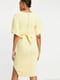 Сукня-футляр жовта в рубчик  | 6826618 | фото 2