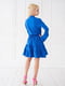 Сукня А-силуету однотонна кольору електрик | 6826650 | фото 3