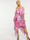 Сукня А-силуету рожева з плісируванням | 6826658 | фото 2