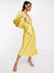 Сукня міді жовта з відкритою спинкою | 6826671 | фото 2