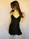 Міні сукня-сарафан велюрова чорна | 6826685 | фото 3