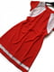Червона сукня А-силуету з коротким рукавом | 6826686 | фото 4