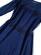 Коктейльна темно-синя сукня-футляр з гіпюром | 6826690 | фото 6