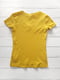 Жовта футболка з v-образним вирізом | 6826751 | фото 3