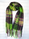 Різнокольоровий шарф у смужку  з китицями (186х52 см) | 6826801 | фото 4
