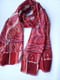 Бордовий шарф  у візерунок (176х57 см) | 6826809 | фото 3