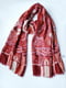 Бордовий шарф  у візерунок (176х57 см) | 6826809 | фото 5