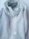 Сірий шарф  в смужку з бахромою і бісером (180х54 см) | 6826815 | фото 3