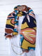 Різнокольоровий принтований шарф-плісе  (156х70 см) | 6826817 | фото 6