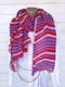Рожевий шарф-плісе  в смужку (152х64 см) | 6826820 | фото 4