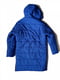 Стьобане зимове синє пальто на блискавці | 6826937 | фото 4