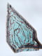 Блакитний платок ліссе на шию  у візерунок (56х56 см) | 6827017 | фото 3