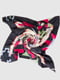 Теплий сірий шарф-шаль  в геометричний принт  (110х110 см) | 6827018 | фото 4