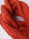  В'язаний шарф-снуд теракотового кольору (140х35 см) | 6827028 | фото 2