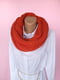  В'язаний шарф-снуд теракотового кольору (140х35 см) | 6827028 | фото 4