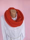  В'язаний шарф-снуд теракотового кольору (140х35 см) | 6827028 | фото 5
