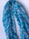 Блакитний шарф-снуд  в білі зиг-заги (172х76 см) | 6827029 | фото 3