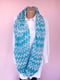 Блакитний шарф-снуд  в білі зиг-заги (172х76 см) | 6827029 | фото 7
