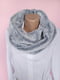 Сірий хутряний шарф-хомут  | 6827030 | фото 2