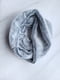 Сірий хутряний шарф-хомут  | 6827030 | фото 3