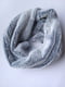 Сірий хутряний шарф-хомут  | 6827030 | фото 4