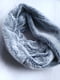Сірий хутряний шарф-хомут  | 6827030 | фото 6