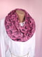 Рожевий шарф-снуд  в чорні смайлики (162х72 см) | 6827033 | фото 4