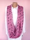 Рожевий шарф-снуд  в чорні смайлики (162х72 см) | 6827033 | фото 6