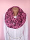Рожевий шарф-снуд  в чорні смайлики (162х72 см) | 6827033 | фото 7