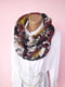 Різнокольоровий шарф-снуд  в квітковий принт (180х72 см) Різнокольоровий 12054 | 6827038 | фото 7