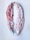 Білий шарф-снуд  в рожевий горошок (154х50 см) | 6827041 | фото 2