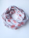 Білий шарф-снуд  в рожевий горошок (154х50 см) | 6827041 | фото 3