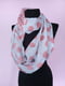 Білий шарф-снуд  в рожевий горошок (154х50 см) | 6827041 | фото 4