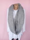  В'язанний сірий шарф-снуд (148х60 см) | 6827043 | фото 6