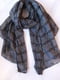 Асиметричний сірий шарф-палантин у принт-ланцюги (144х88 см) | 6827088 | фото 2
