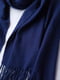Кашеміровий синій шарф-палантин (190х74 см) | 6827099 | фото 3