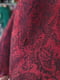 Шарф-палантин бордовий  з чорним візерунком і китицями (190х71 см) | 6827111 | фото 7