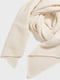 Асиметричний шарф-палантин молочного кольору | 6827119 | фото 2