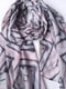 Шарф-палантин сірий в ромби (176х75 см) | 6827136 | фото 4