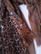 Шарф-палантин коричневий з анімалістичним принтом (188х112 см) | 6827154 | фото 3