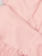 Шарф-палантин рожевий з бахромою (180х70 см) | 6827170 | фото 4
